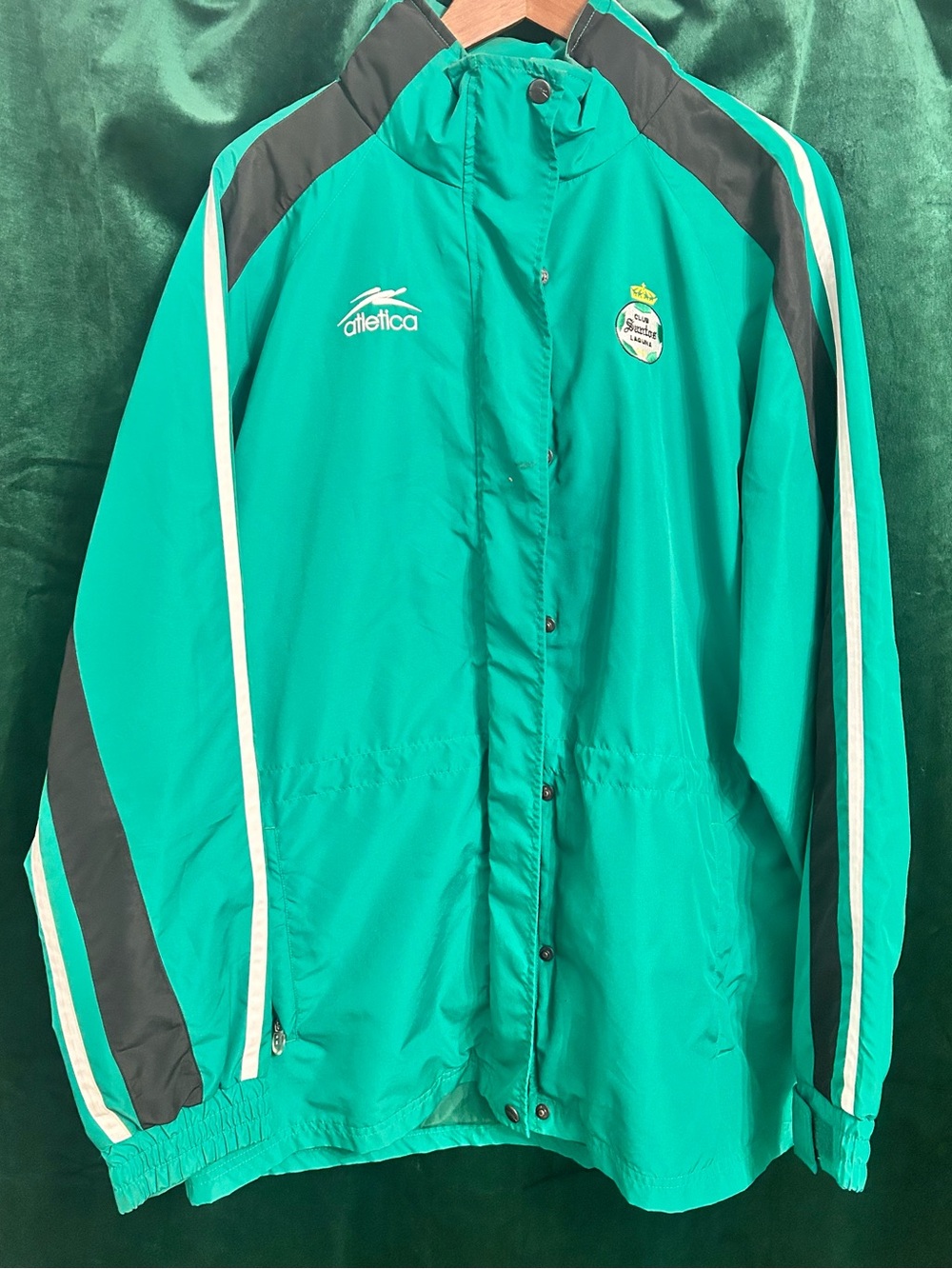 Player issued Athletica Santos Laguna Green  Windbreaker Jacket